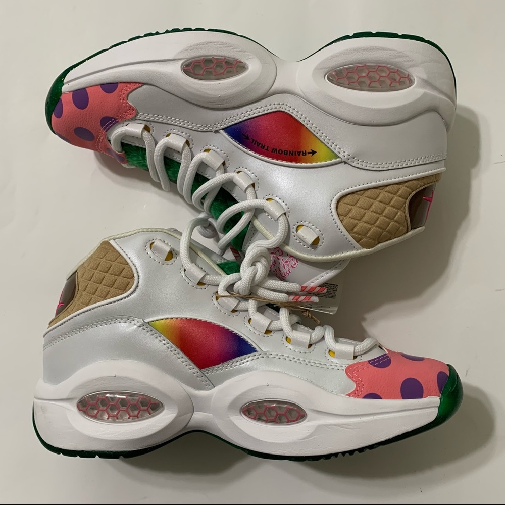 Reebok x Hasbro Classic Question Mid Iverson Candy Land GZ0082 (GS) Size 2 - Picture 4 of 8
